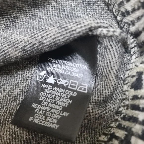 Nic & Zoe Black and White Open Front Cardigan, Blazer Jacket, Petite Medium - Picture 3 of 7